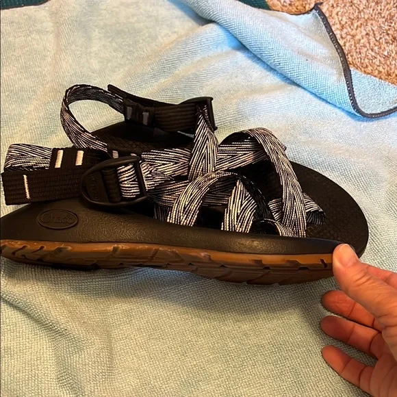 Chaco Black and White Sandals - Picture 4 of 7